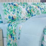 Jogo de Cama Casal 150 fios - Nice Azul - Dui Design