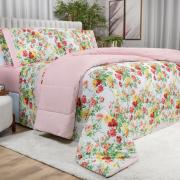 Jogo de Cama Casal 150 fios - Nice Rosa - Dui Design