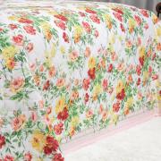 Enxoval Casal com Cobre-leito 7 peas 150 fios - Nice Rosa - Dui Design