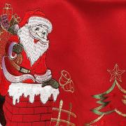 Toalha de Mesa Natal com Bordado Richelieu Redonda 180cm - Nicolau - Dui Design
