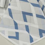 Kit: 1 Cobre-leito Solteiro + 1 Porta-travesseiro 150 fios - Nimbus Azul - Dui Design