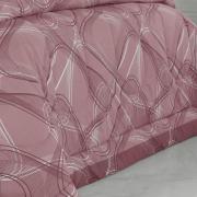 Jogo de Cama Casal Percal 200 fios - Normani Mauve - Dui Design