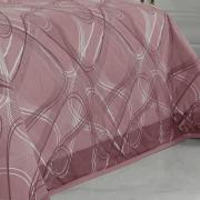 Kit: 1 Cobre-leito Casal + 2 Porta-travesseiros Percal 200 fios - Normani Mauve - Dui Design