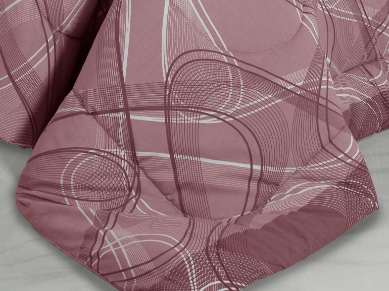 Edredom Casal Percal 200 fios - Normani Mauve - Dui Design