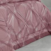 Edredom Casal Percal 200 fios - Normani Mauve - Dui Design