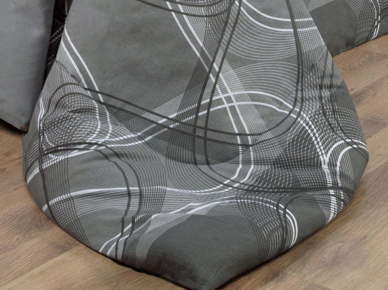 Jogo de Cama Queen Percal 200 fios - Normani Cinza - Dui Design