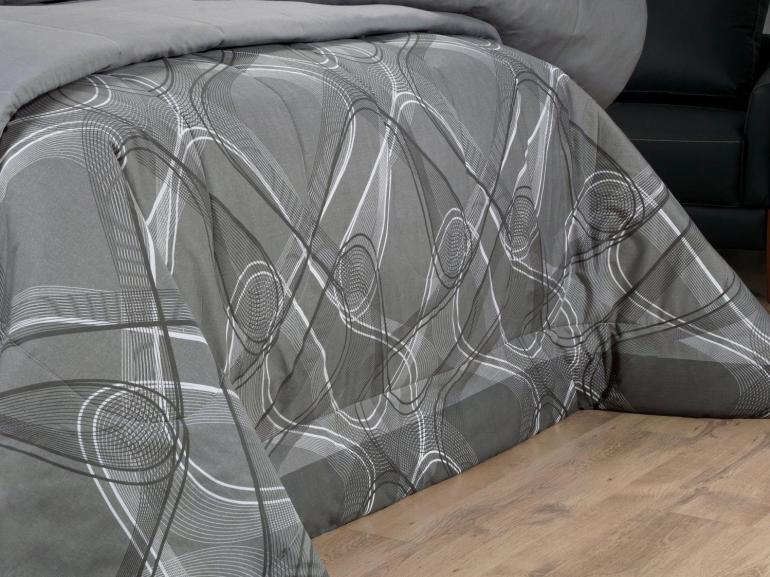 Jogo de Cama Queen Percal 200 fios - Normani Cinza - Dui Design