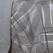 Kit: 1 Cobre-leito King + 2 Porta-travesseiros Percal 200 fios - Normani Cinza - Dui Design