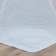 Kit: 1 Cobre-leito Casal Bouti de Microfibra Ultrasonic  + 2 Porta-travesseiros - Oceano Branco - Dui Design