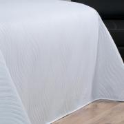 Kit: 1 Cobre-leito Casal Bouti de Microfibra Ultrasonic  + 2 Porta-travesseiros - Oceano Branco - Dui Design