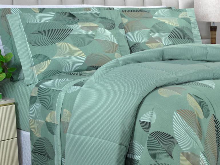 Jogo de Cama King 150 fios - Organi Confrei - Dui Design