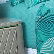 Jogo de Cama King 150 fios - Organi Turquesa - Dui Design