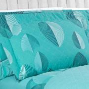 Enxoval Queen com Cobre-leito 7 peas 150 fios - Organi Turquesa - Dui Design