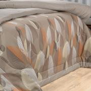 Jogo de Cama King 150 fios - Organi Taupe - Dui Design