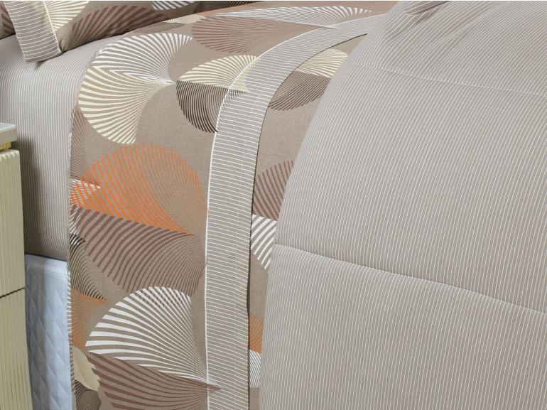 Jogo de Cama King 150 fios - Organi Taupe - Dui Design