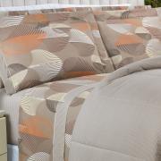 Jogo de Cama King 150 fios - Organi Taupe - Dui Design