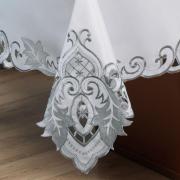 Toalha de Mesa com Bordado Richelieu Quadrada 4 Lugares 160x160cm - Orion Natural - Dui Design