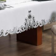 Toalha de Mesa com Bordado Richelieu Quadrada 4 Lugares 160x160cm - Orion Natural - Dui Design
