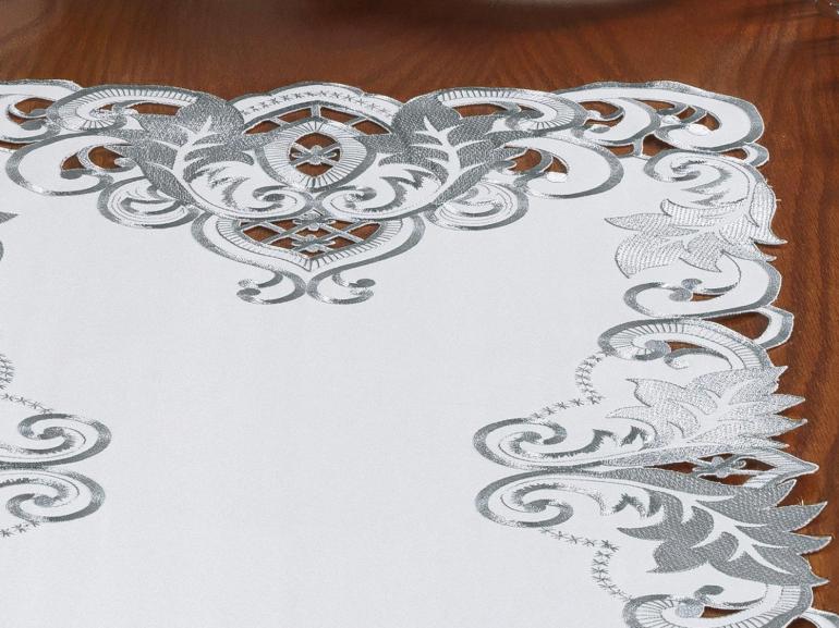 Trilho de Mesa com Bordado Richelieu 40x85cm Avulso - Orion Natural - Dui Design
