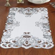 Trilho de Mesa com Bordado Richelieu 40x85cm Avulso - Orion Natural - Dui Design