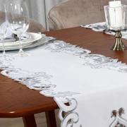 Trilho de Mesa com Bordado Richelieu 45x170cm Avulso - Orion Natural - Dui Design