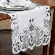 Trilho de Mesa com Bordado Richelieu 45x170cm Avulso - Orion Natural - Dui Design