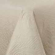 Kit: 1 Cobre-leito Solteiro Bouti de Microfibra Ultrasonic + 1 Porta-travesseiro - Ornare Creme - Dui Design