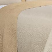 Kit: 1 Cobre-leito Solteiro Bouti de Microfibra Ultrasonic + 1 Porta-travesseiro - Ornare Creme - Dui Design