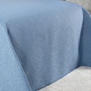 Kit: 1 Cobre-leito Casal Bouti de Microfibra Ultrasonic  + 2 Porta-travesseiros - Ornare Azul Sky - Dui Design