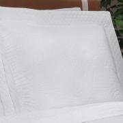 Kit: 1 Cobre-leito Queen Bouti de Microfibra Ultrasonic  + 2 Porta-travesseiros - Ornare Branco - Dui Design