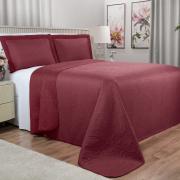 Kit: 1 Cobre-leito Queen Bouti de Microfibra Ultrasonic  + 2 Porta-travesseiros - Ornare Rosa Barroque - Dui Design