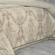 Jogo de Cama Casal 150 fios - Ornato Bege - Dui Design