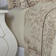 Jogo de Cama Casal 150 fios - Ornato Bege - Dui Design