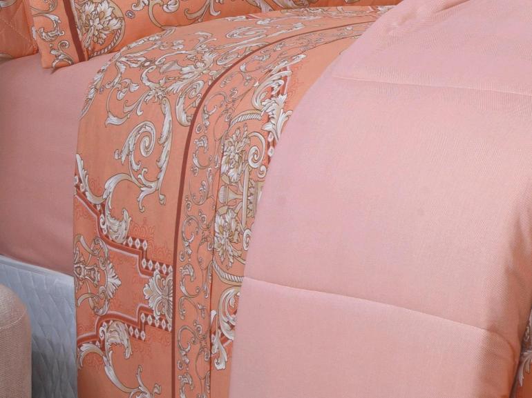 Jogo de Cama King 150 fios - Ornato Terracota - Dui Design