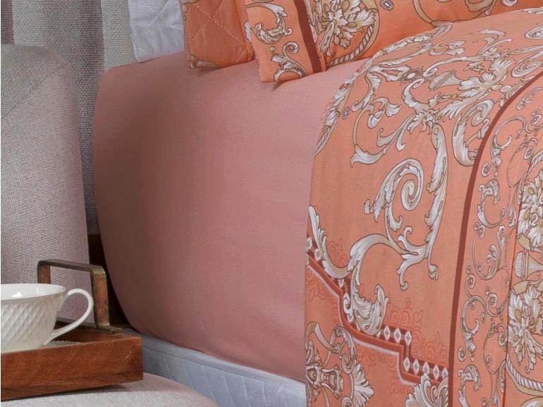 Jogo de Cama King 150 fios - Ornato Terracota - Dui Design