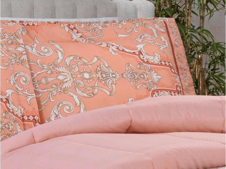 Jogo de Cama King 150 fios - Ornato Terracota - Dui Design