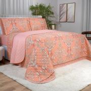Enxoval King com Cobre-leito 7 pe�as 150 fios - Ornato Terracota - Dui Design