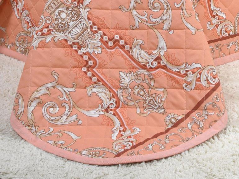 Enxoval King com Cobre-leito 7 pe�as 150 fios - Ornato Terracota - Dui Design