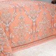 Enxoval King com Cobre-leito 7 pe�as 150 fios - Ornato Terracota - Dui Design