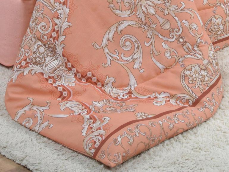 Enxoval King com Edredom 5 pe�as 150 fios - Ornato Terracota - Dui Design