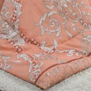 Enxoval King com Edredom 5 pe�as 150 fios - Ornato Terracota - Dui Design