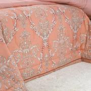 Enxoval King com Edredom 5 pe�as 150 fios - Ornato Terracota - Dui Design