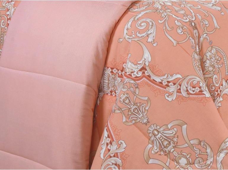 Enxoval King com Edredom 5 pe�as 150 fios - Ornato Terracota - Dui Design