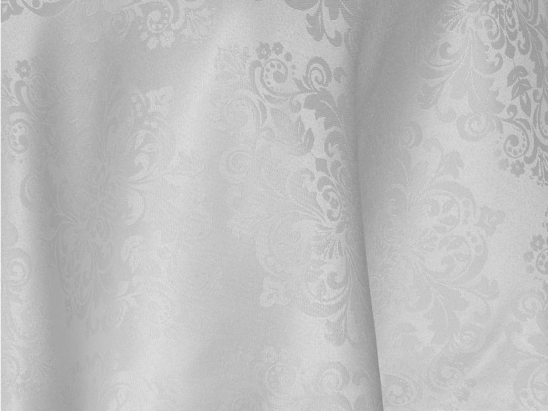 Toalha de Mesa Fácil de Limpar Redonda 220cm - Ornato Branco - Dui Design