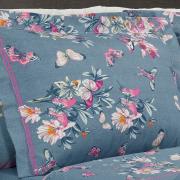 Jogo de Cama Casal 150 fios - Orvalho Azul - Dui Design