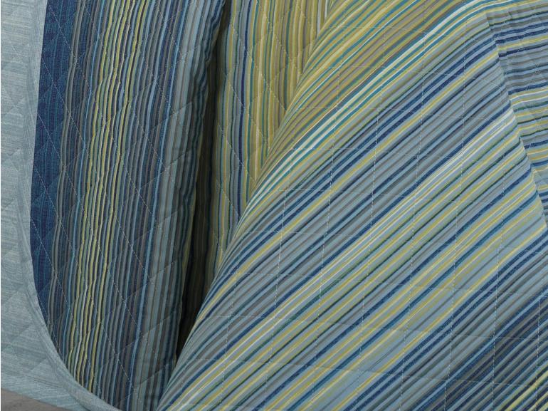 Kit: 1 Cobre-leito Solteiro + 1 Porta-travesseiro Percal 180 fios - Tokyo Indigo - Dui Design