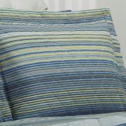 Kit: 1 Cobre-leito Solteiro + 1 Porta-travesseiro Percal 180 fios - Tokyo Indigo - Dui Design