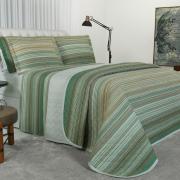 Kit: 1 Cobre-leito King + 2 Porta-travesseiros Percal 180 fios - Tokyo Confrei - Dui Design