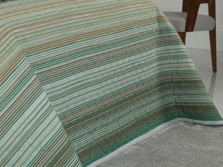 Kit: 1 Cobre-leito King + 2 Porta-travesseiros Percal 180 fios - Tokyo Confrei - Dui Design