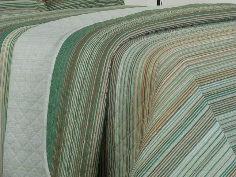 Kit: 1 Cobre-leito King + 2 Porta-travesseiros Percal 180 fios - Tokyo Confrei - Dui Design